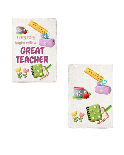 Teacher Notebook – “Every story begins with a Great Teacher.” | Personalized Gift for Teachers