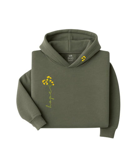 Minimal Bloom – Floral Hoodie