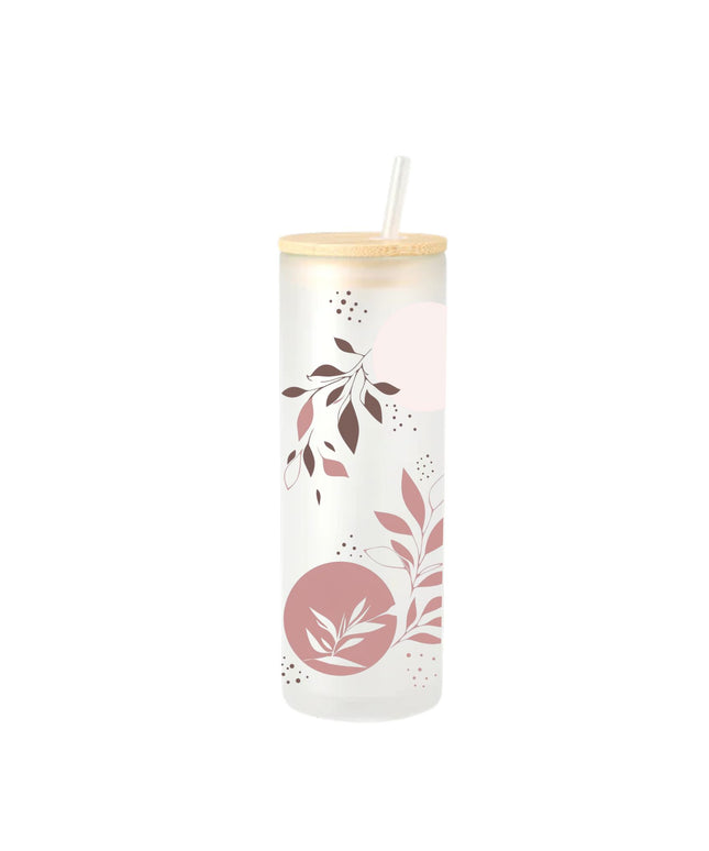 Luxury Glass with a Floral design - 17oz