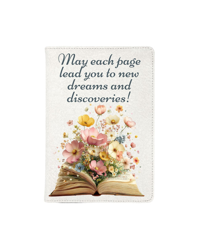 Notebook with Floral and inspirational quote design
