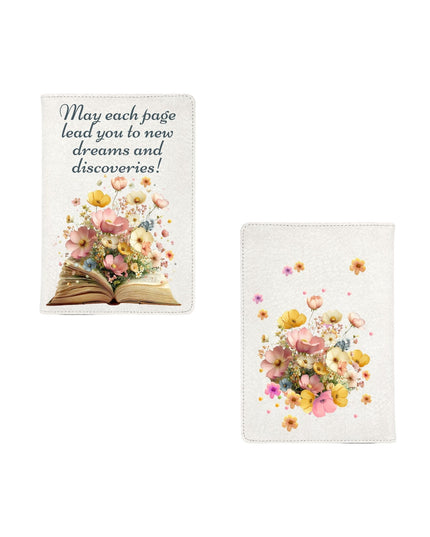 Notebook with Floral and inspirational quote design