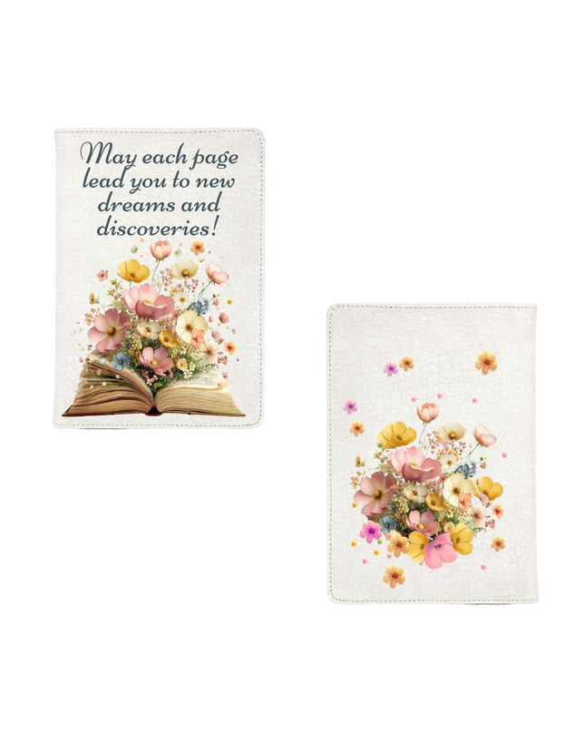 Notebook with Floral and inspirational quote design