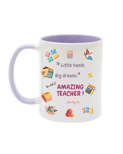 Teacher Mug –  “Little hands. Big dreams. Amazing teacher!" | Appreciation Gift - Mug - 11oz