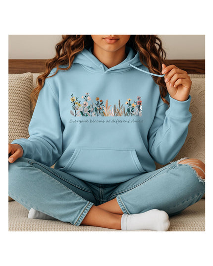 Bloom Every Day — Floral Crewneck Hoodie