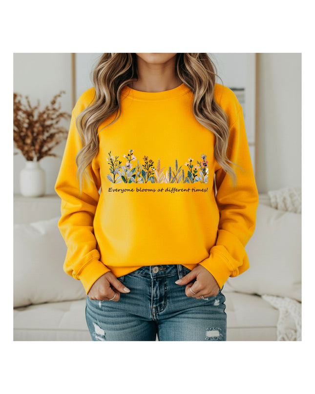 Bloom Every Day — Floral Sweatshirt