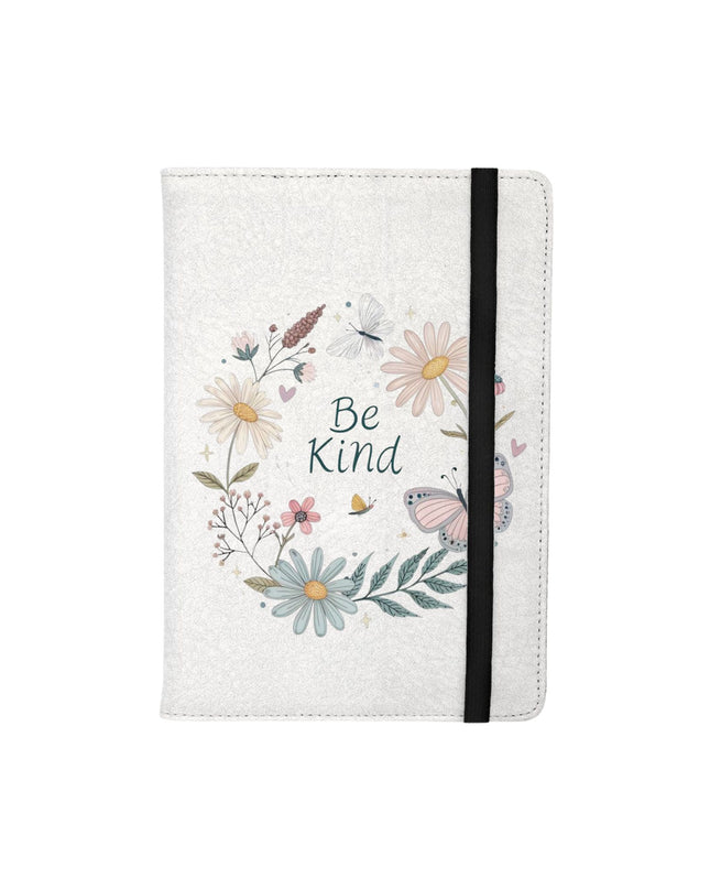 Notebook with Floral, Butterfly and 'Be Kind' text design