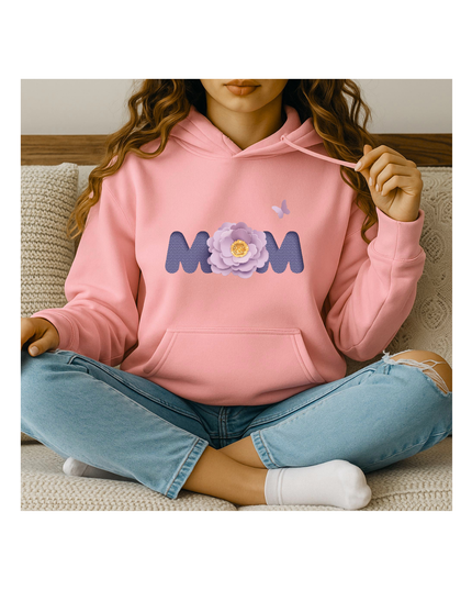 Floral MOM – Minimal Floral Hoodie