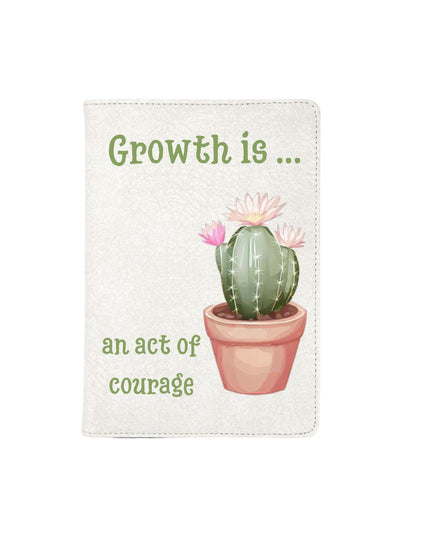 Notebook with Cactus and motivational quote design