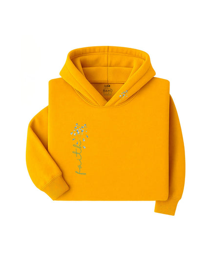 Faith in Bloom – Minimal Floral Hoodie