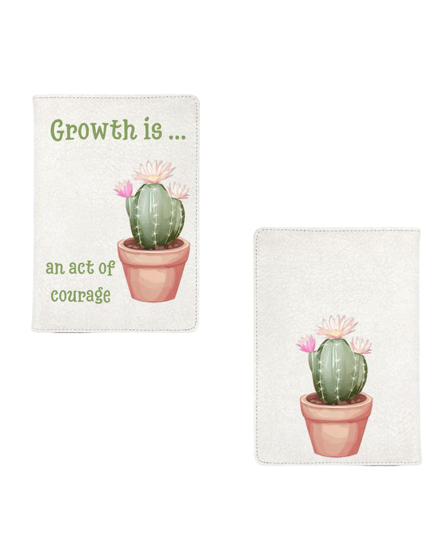 Notebook with Cactus and motivational quote design