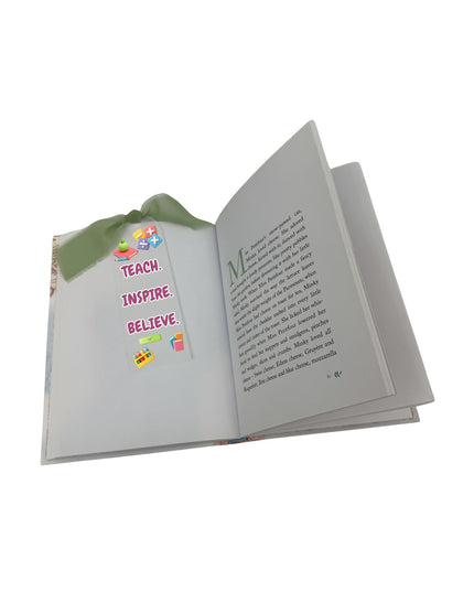 Teacher Bookmark – “Teach. Inspire. Believe.” | Thoughtful Teacher Gift