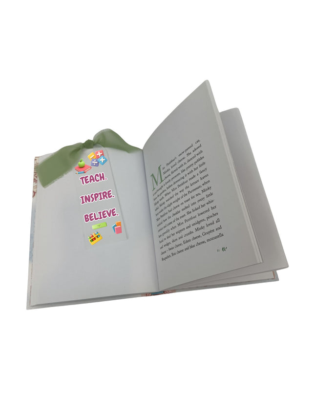 Teacher Bookmark – “Teach. Inspire. Believe.” | Thoughtful Teacher Gift