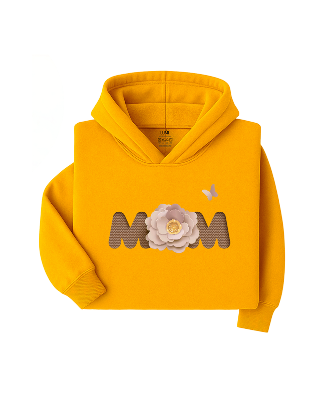 Floral MOM – Minimal Floral Hoodie