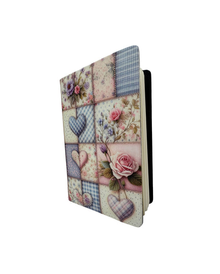 Notebook with Floral and Heart Pattern design
