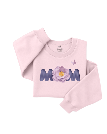 Luxury Sweatshirt with a Floral MOM design