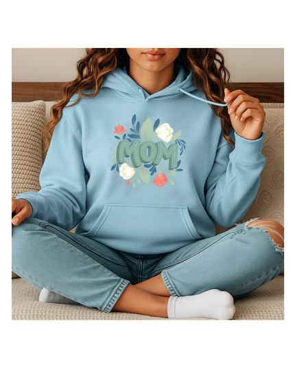 Floral MOM Hoodie – Mother’s Day Gift