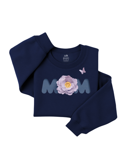 Luxury Sweatshirt with a Floral MOM design