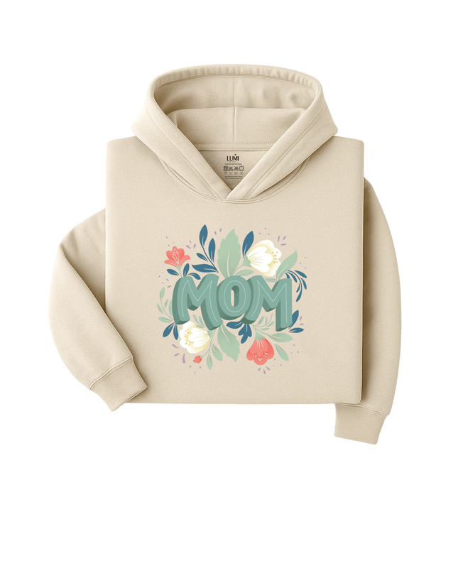 Floral MOM Hoodie – Mother’s Day Gift