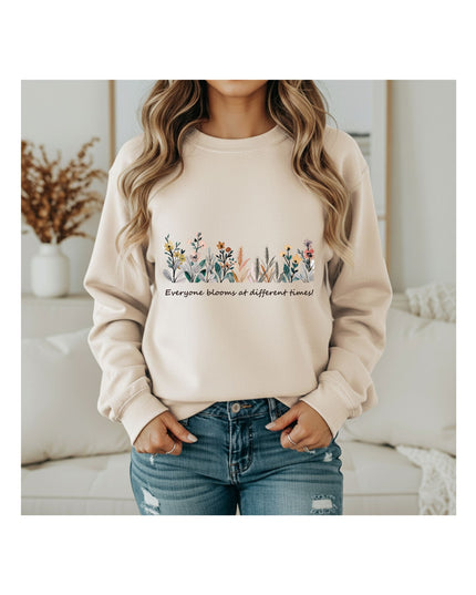 Bloom Every Day — Floral Sweatshirt