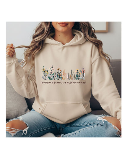 Bloom Every Day — Floral Crewneck Hoodie