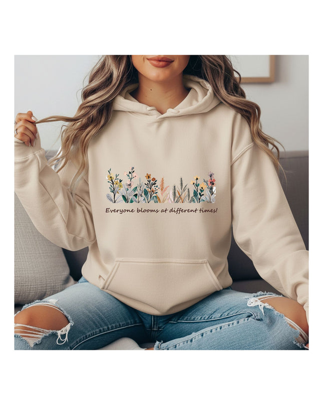 Bloom Every Day — Floral Crewneck Hoodie