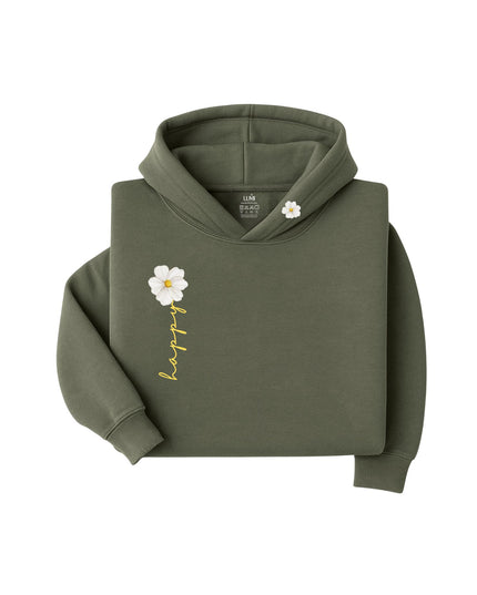Golden Bloom – Minimal Love Hoodie