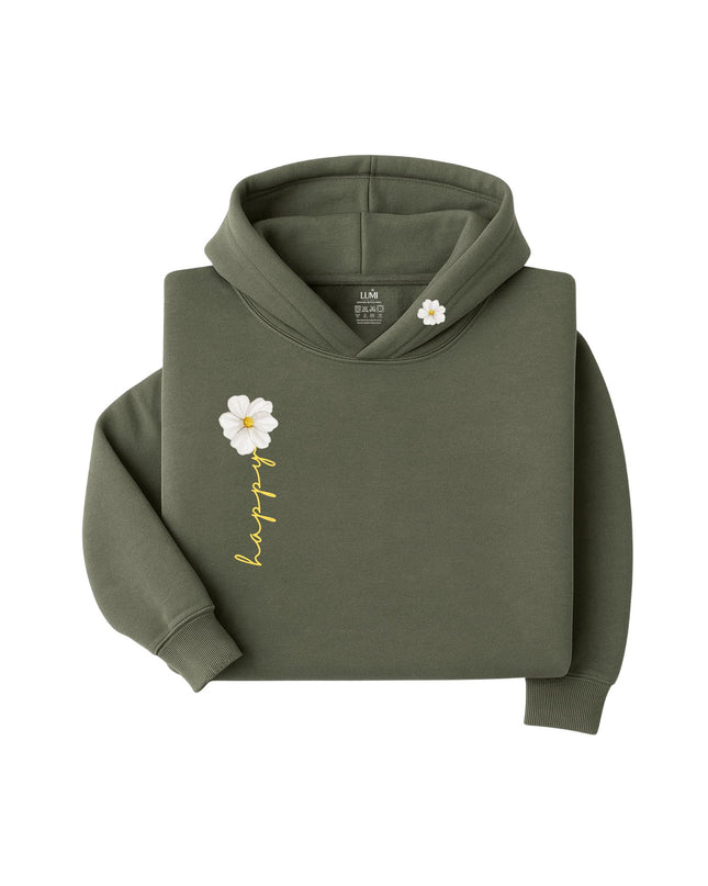 Golden Bloom – Minimal Love Hoodie
