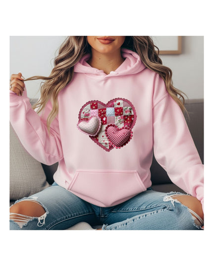 Patchwork Love - Heart Hoodie