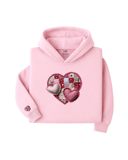 Patchwork Love - Heart Hoodie