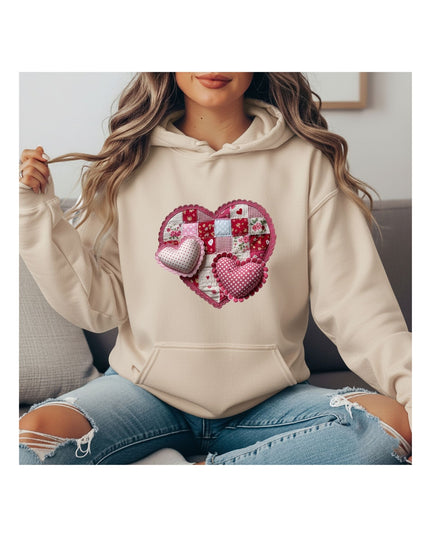Patchwork Love - Heart Hoodie