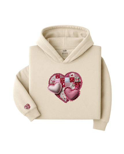 Patchwork Love - Heart Hoodie