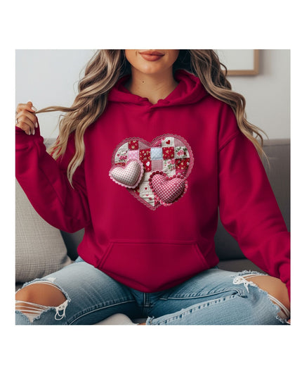 Patchwork Love - Heart Hoodie