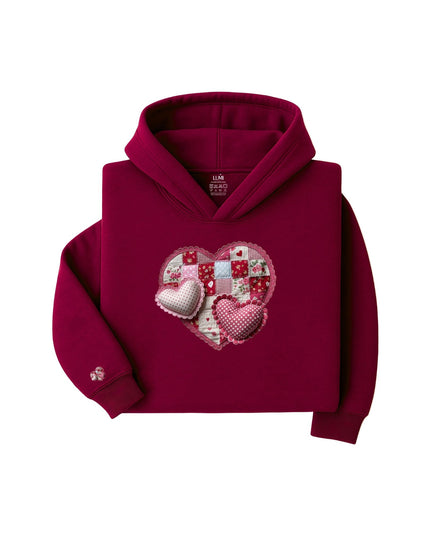 Patchwork Love - Heart Hoodie