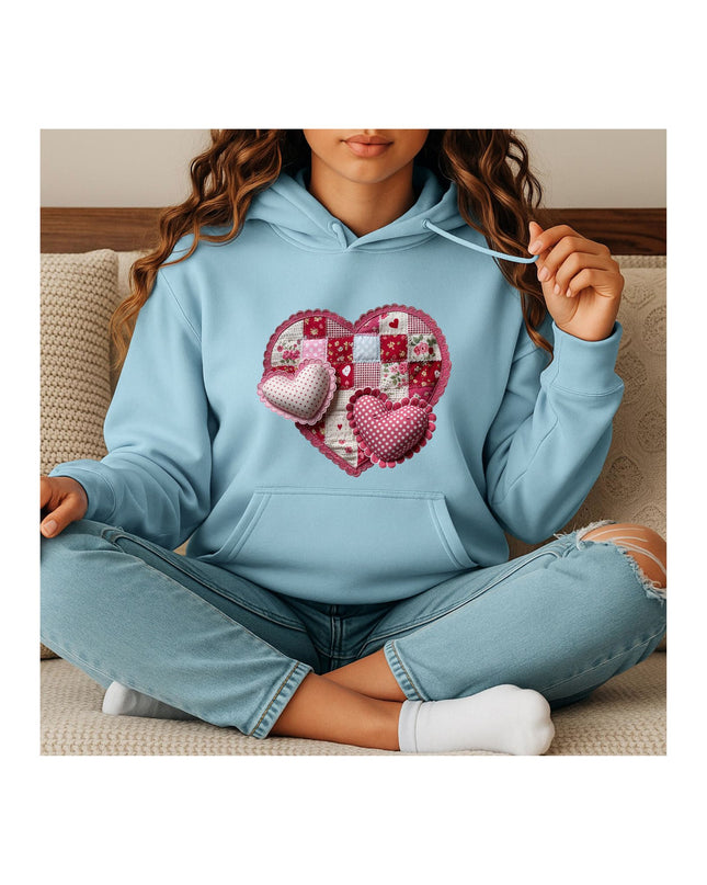 Patchwork Love - Heart Hoodie