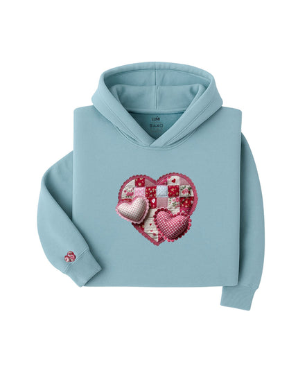 Patchwork Love - Heart Hoodie