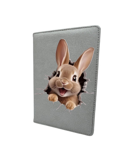 notebook with a rabbit design on a white background