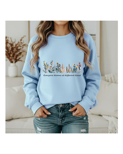 Bloom Every Day — Floral Sweatshirt