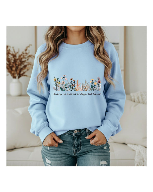 Bloom Every Day — Floral Sweatshirt