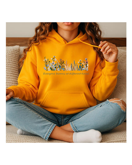 Bloom Every Day — Floral Crewneck Hoodie