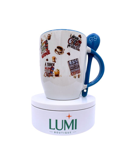 Elegant mug with a coffee and motivational quotes design 12oz