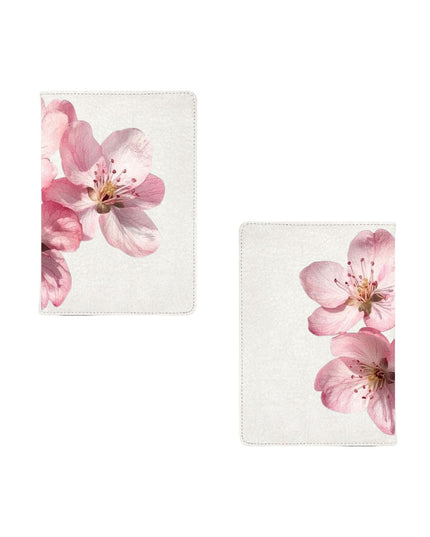 Notebook with a pink flowers design