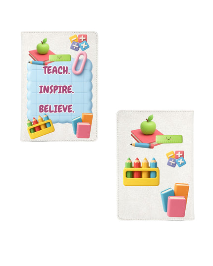 Teacher Notebook – “Teach. Inspire. Believe.” | Personalized Gift for Teachers