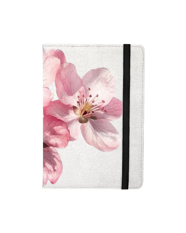 Notebook with a pink flowers design