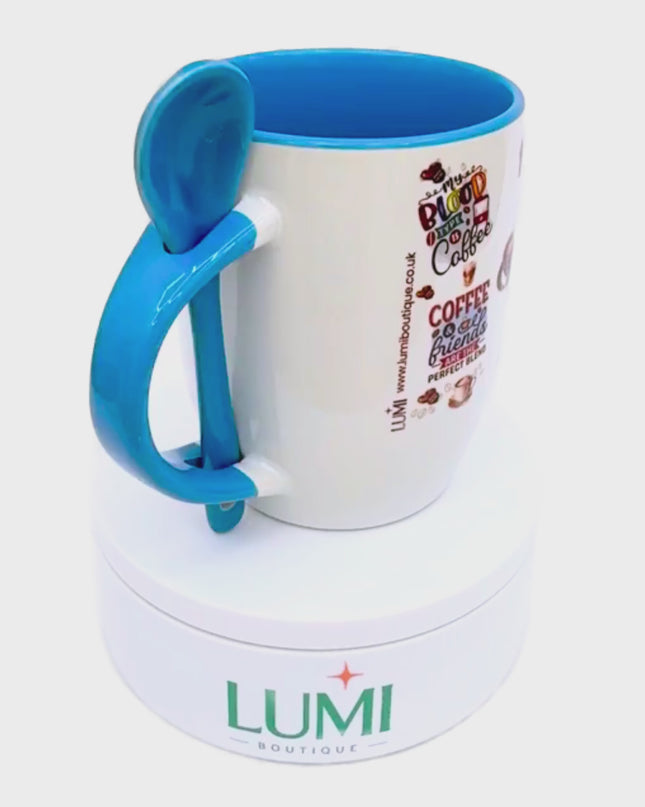 Elegant mug with a coffee and motivational quotes design 12oz