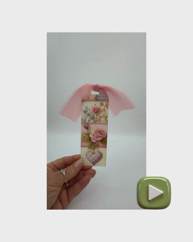 Bookmark with a Floral Patchwork design